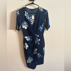 NWT Banana Republic Navy Floral Mini Dress